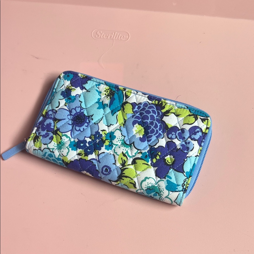 Vera Bradley Floral Quilted Zip Wallet
